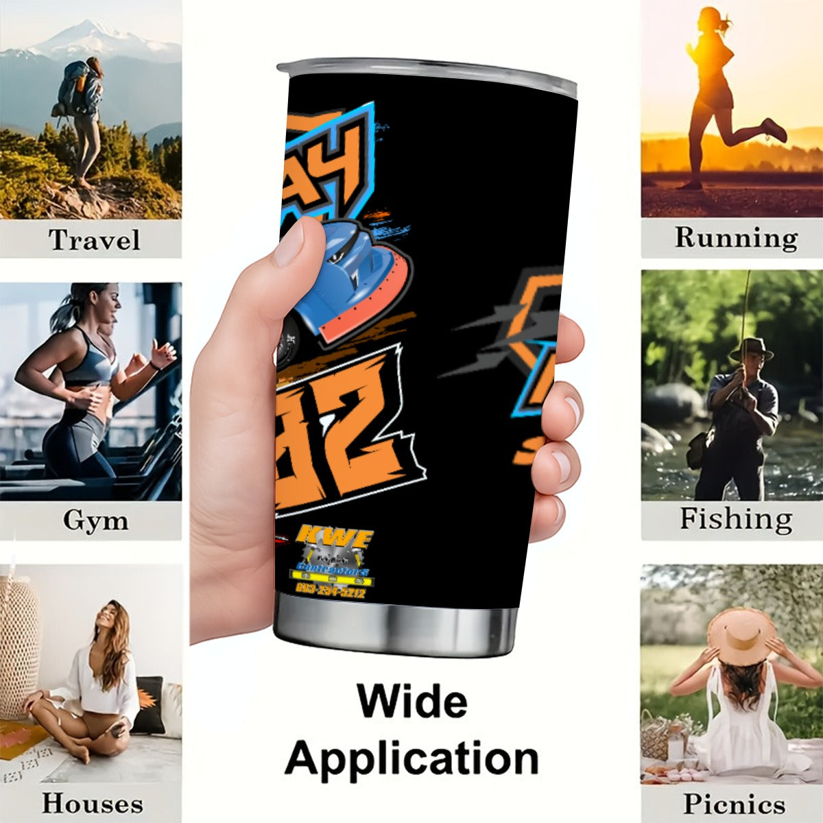 Mike McClay 20OZ Tumbler With Sliding Lid