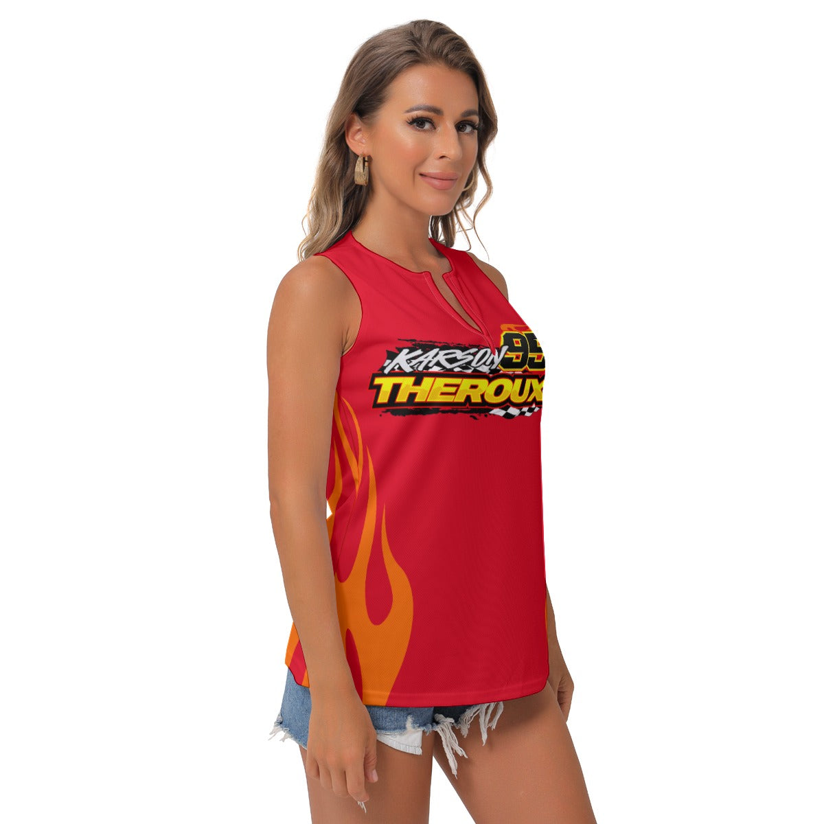 Karson Theroux Women's Sleeveless V-Neck Top