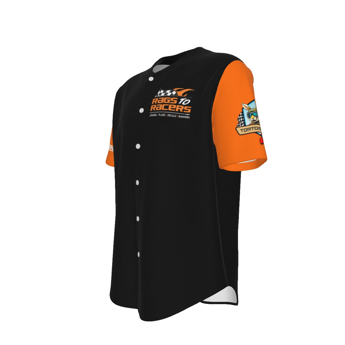 Rags To Racers Men's Short Sleeve Baseball Jersey