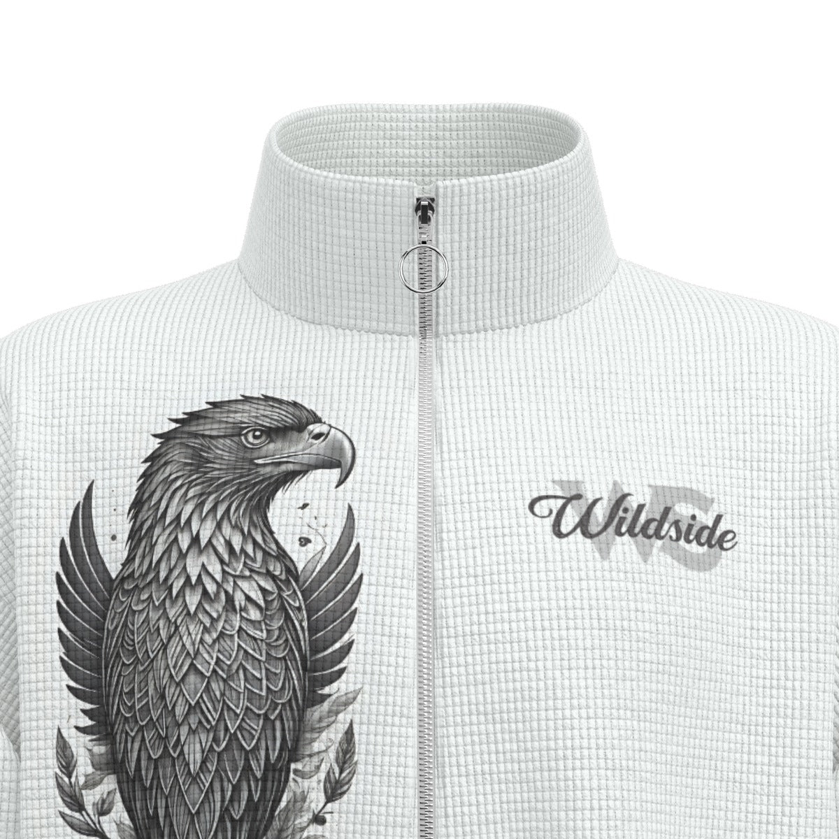 Eagle - Unisex Stand Collar Zipped Jacket