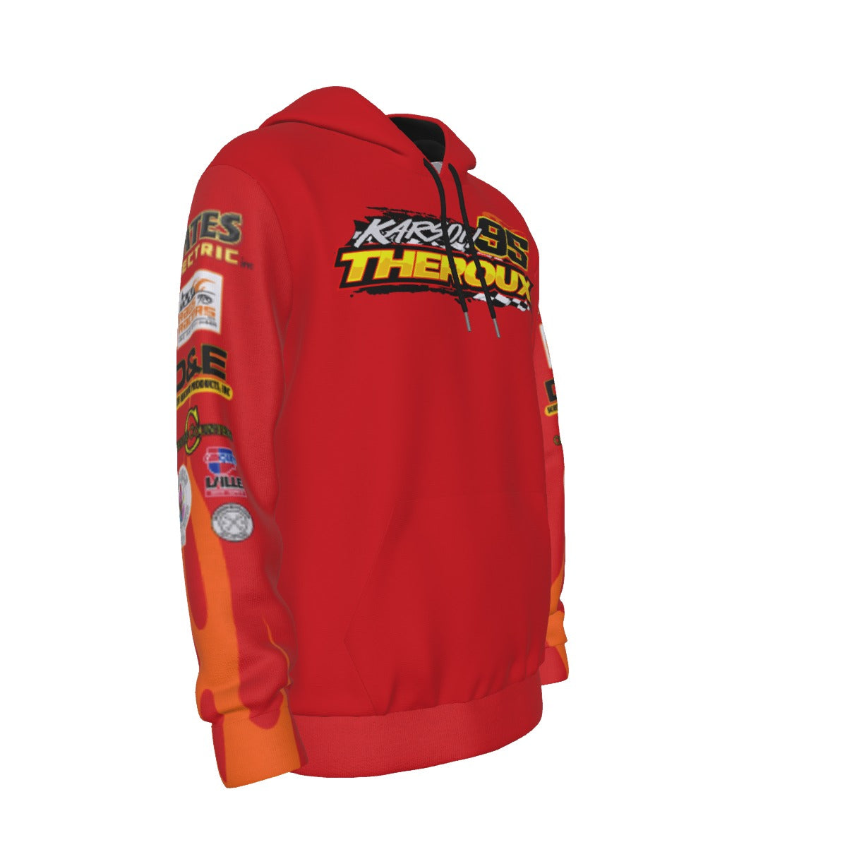 Karson Theroux All-Over Print Men's Thicken Pullover Hoodie