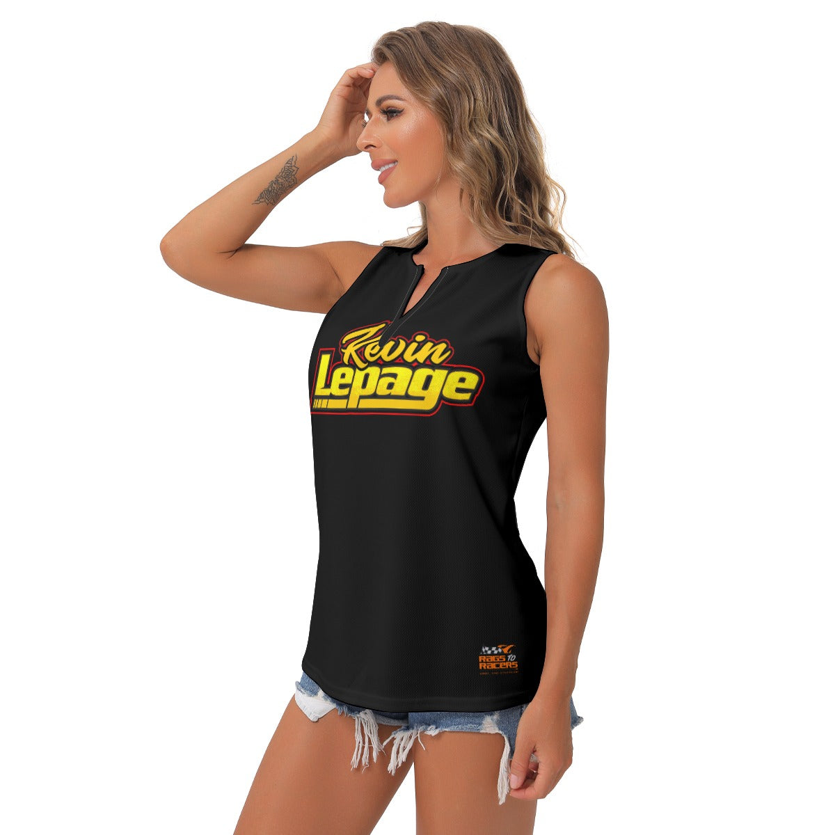 Kevin Lepage Women's Sleeveless V-Neck Top