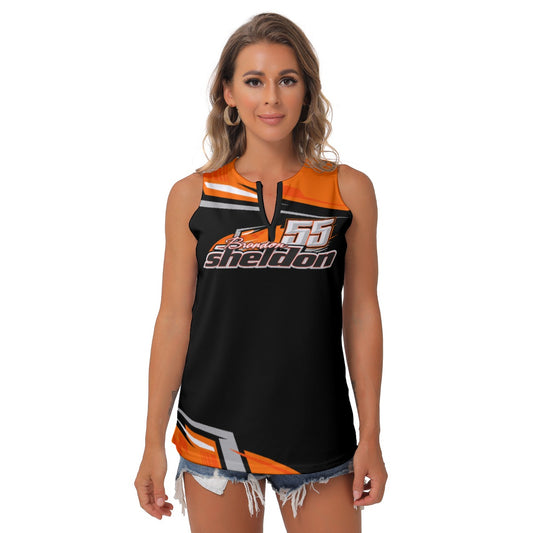 Brandon Sheldon Women's Sleeveless V-Neck Top