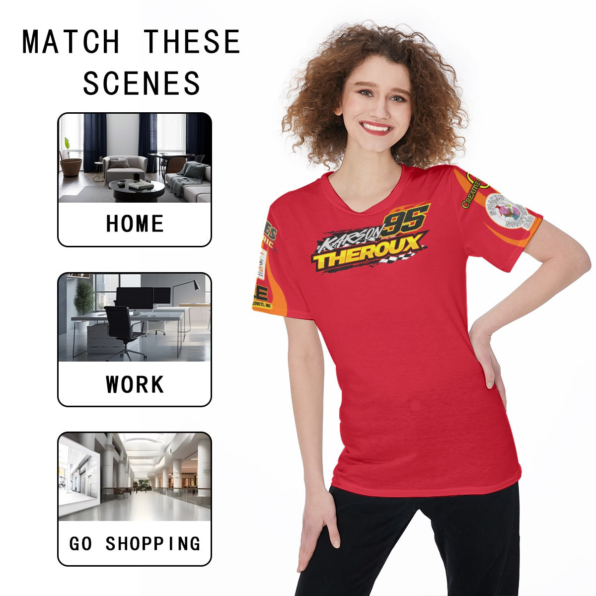 Karson Theroux Women's O-Neck T-Shirt|180 GSM Jersey