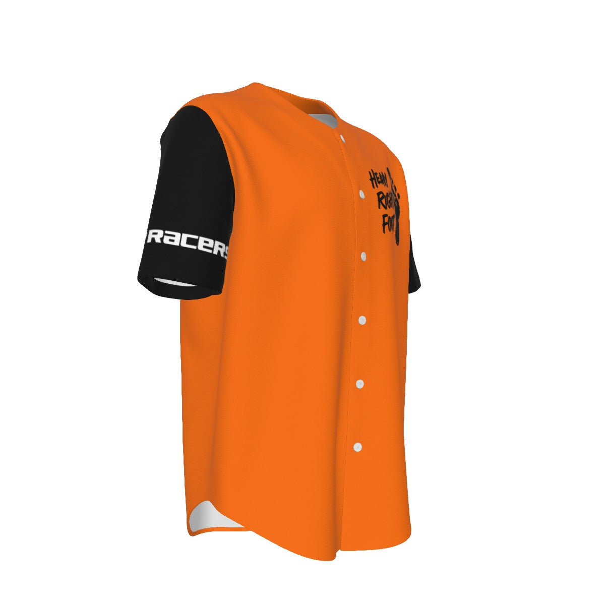 Heavy Right Foot Men's Short Sleeve Baseball Jersey