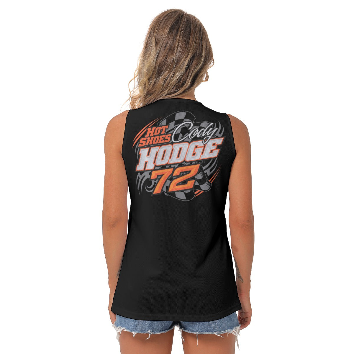 Cody Hotshoes Hodge Women's Sleeveless V-Neck Top