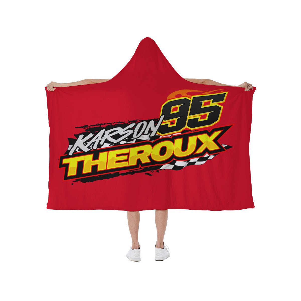Karson Theroux Hooded blanket With Soft Fleece Lining
