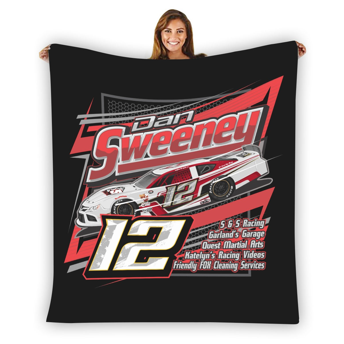 Dan Sweeney Single-Side Printing Flannel Blanket