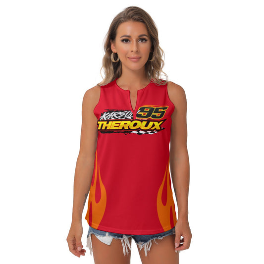Karson Theroux Women's Sleeveless V-Neck Top