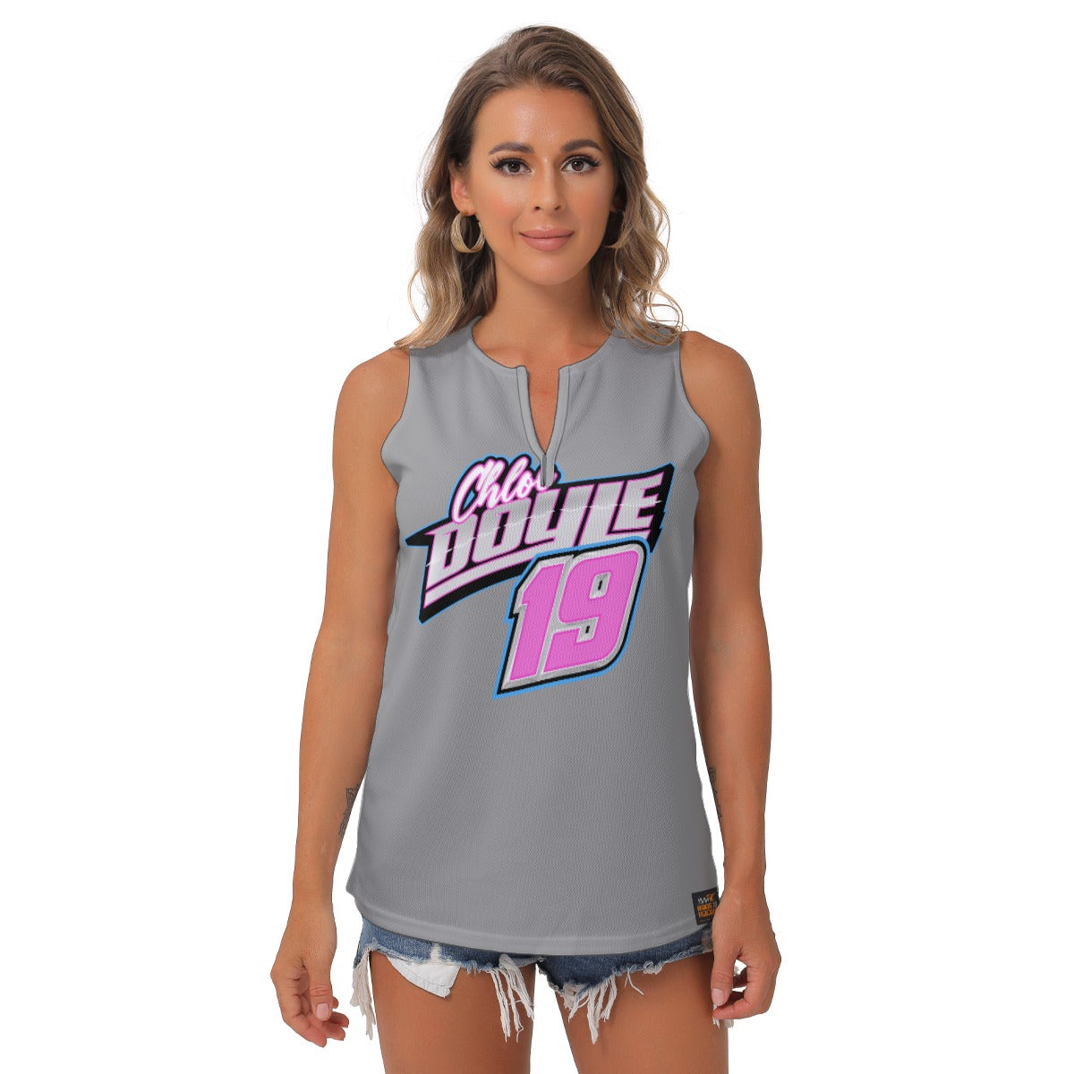 Chloe Doyle Women's Sleeveless V-Neck Top
