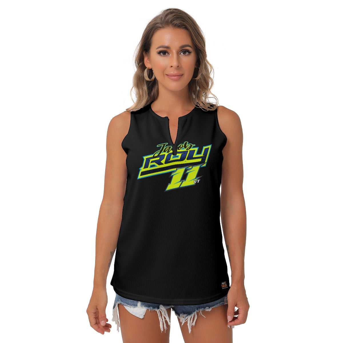 Jacob Roy Women's Sleeveless V-Neck Top
