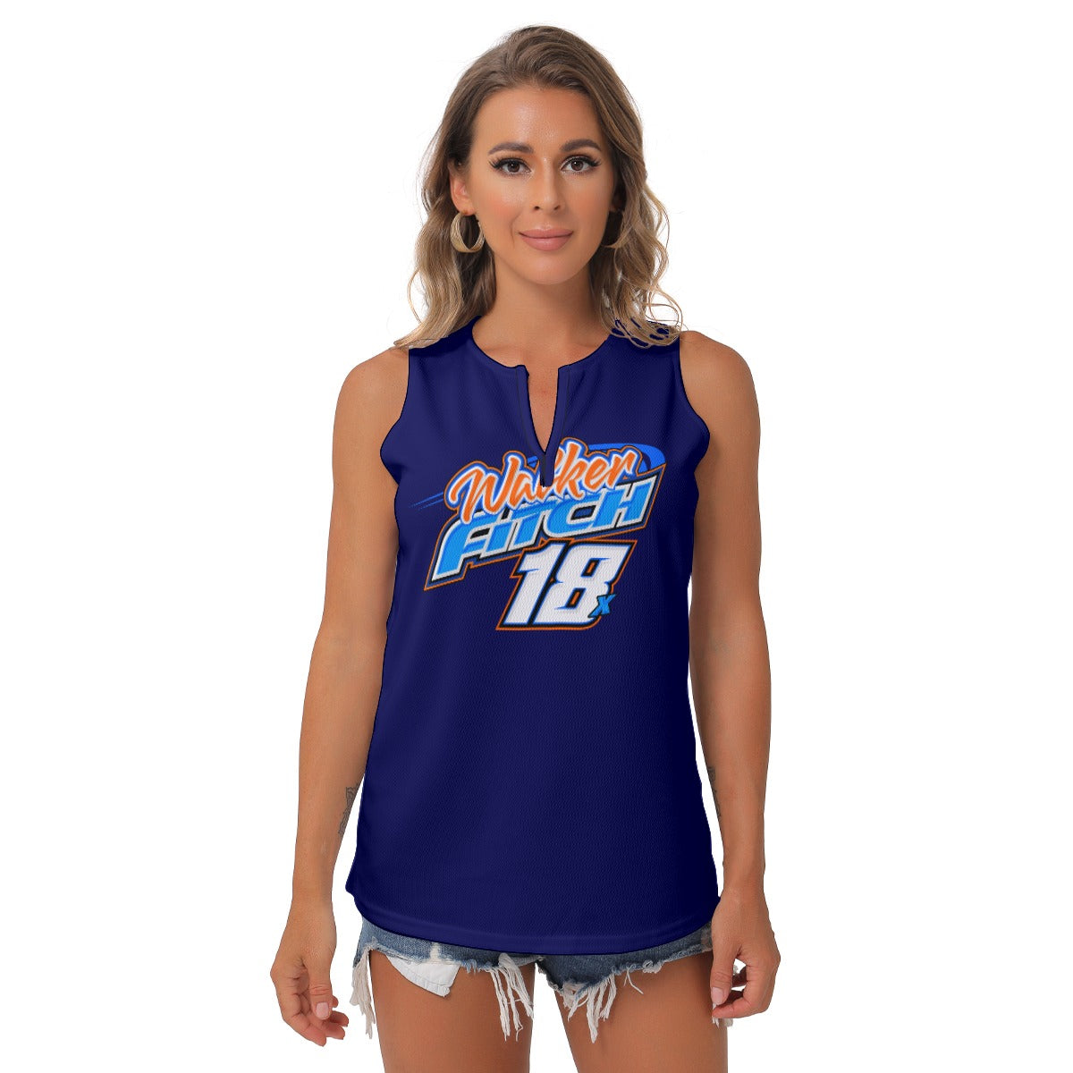 Walker Fitch Women's Sleeveless V-Neck Top