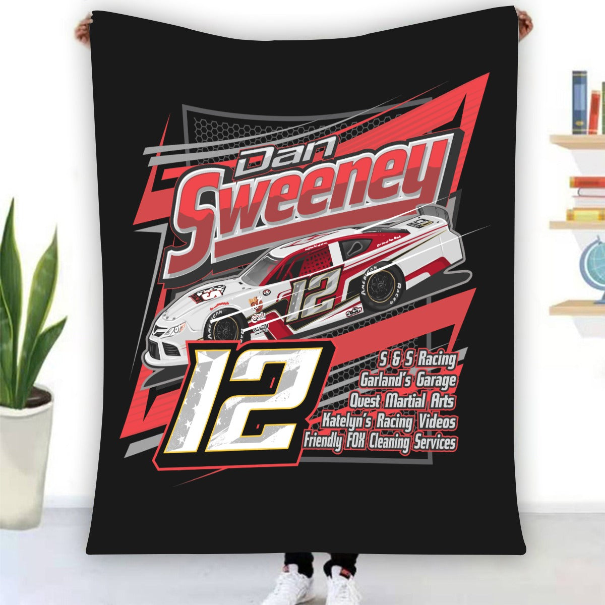 Dan Sweeney Single-Side Printing Flannel Blanket