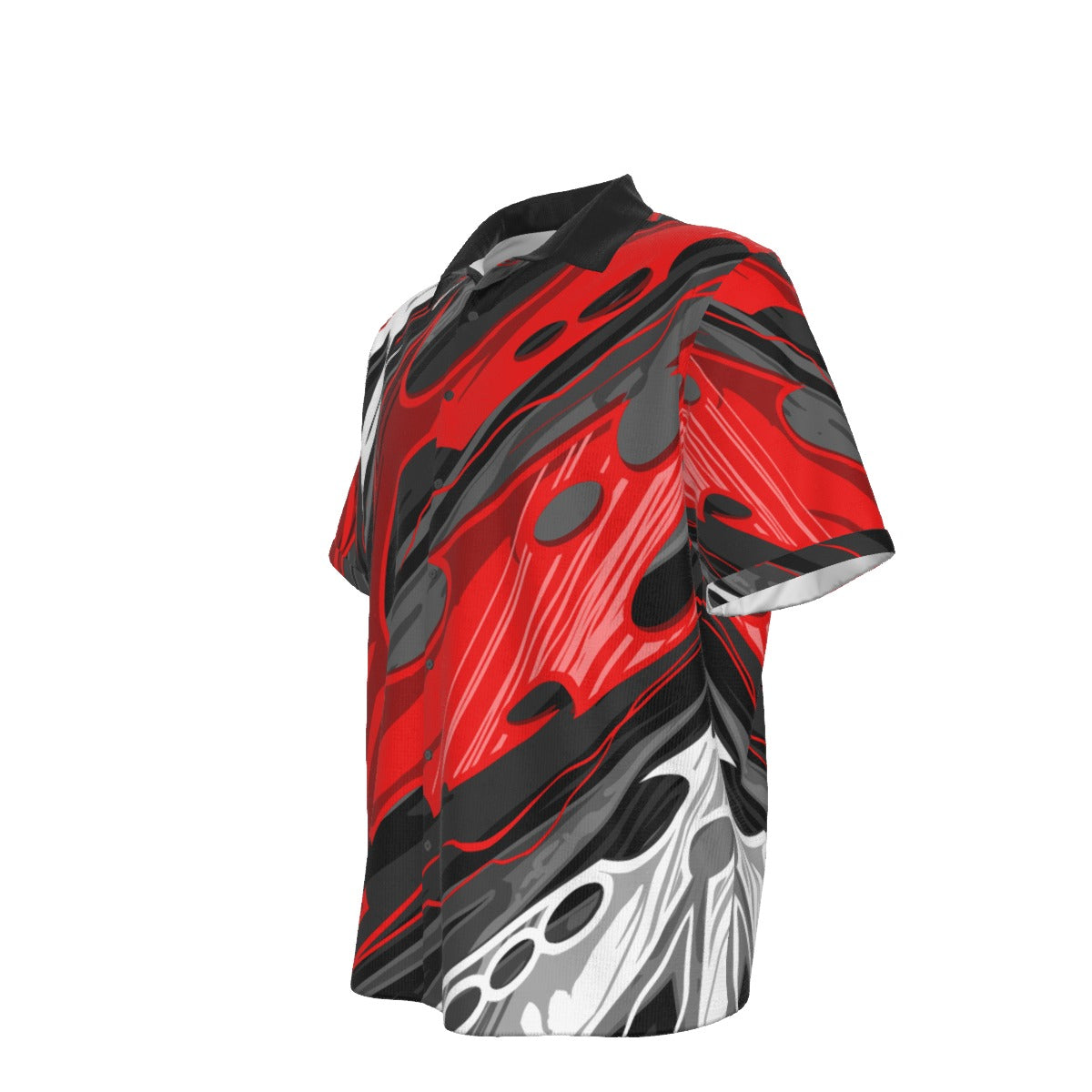 "Distortion" Unisex Shirt With Folding Sleeve