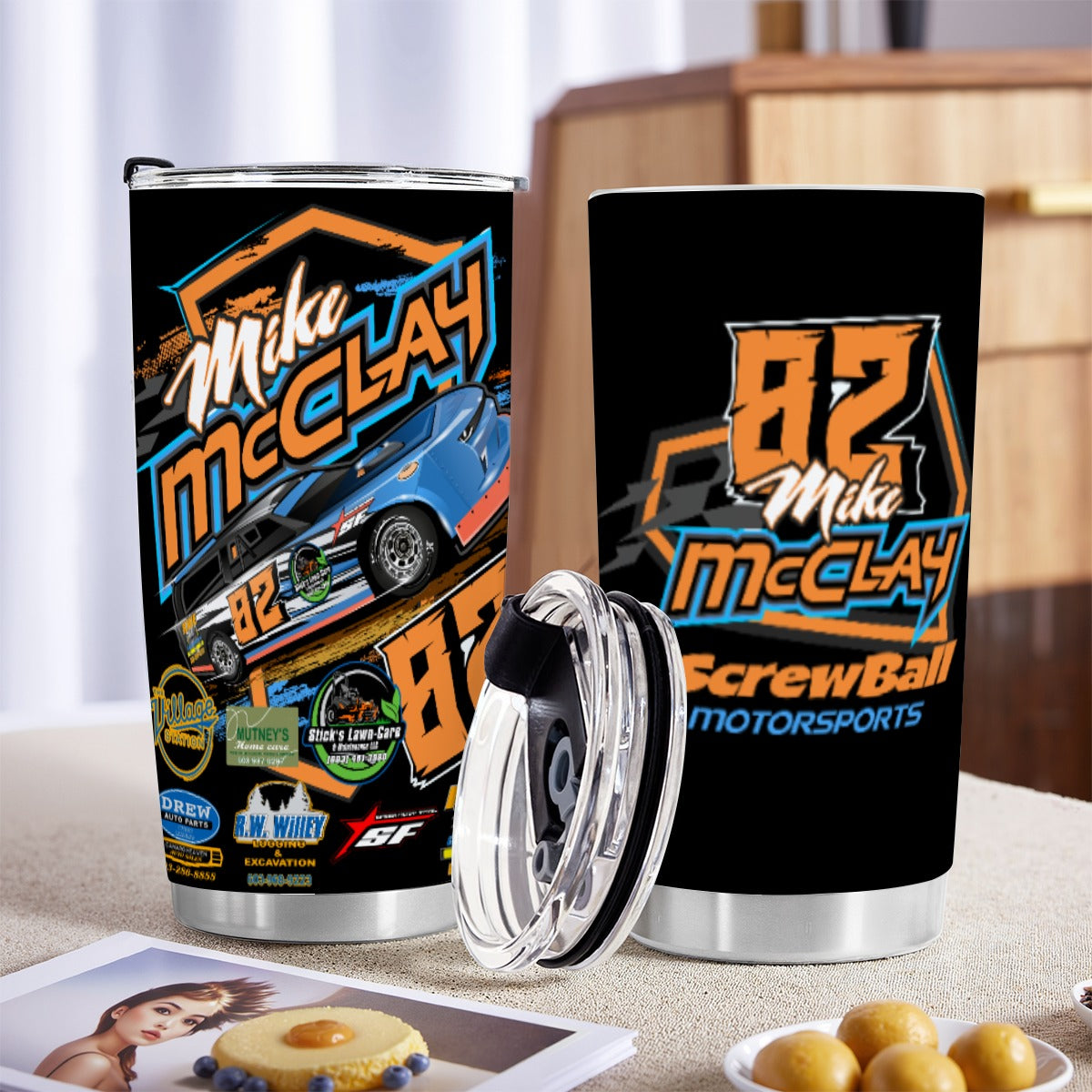 Mike McClay 20OZ Tumbler With Sliding Lid