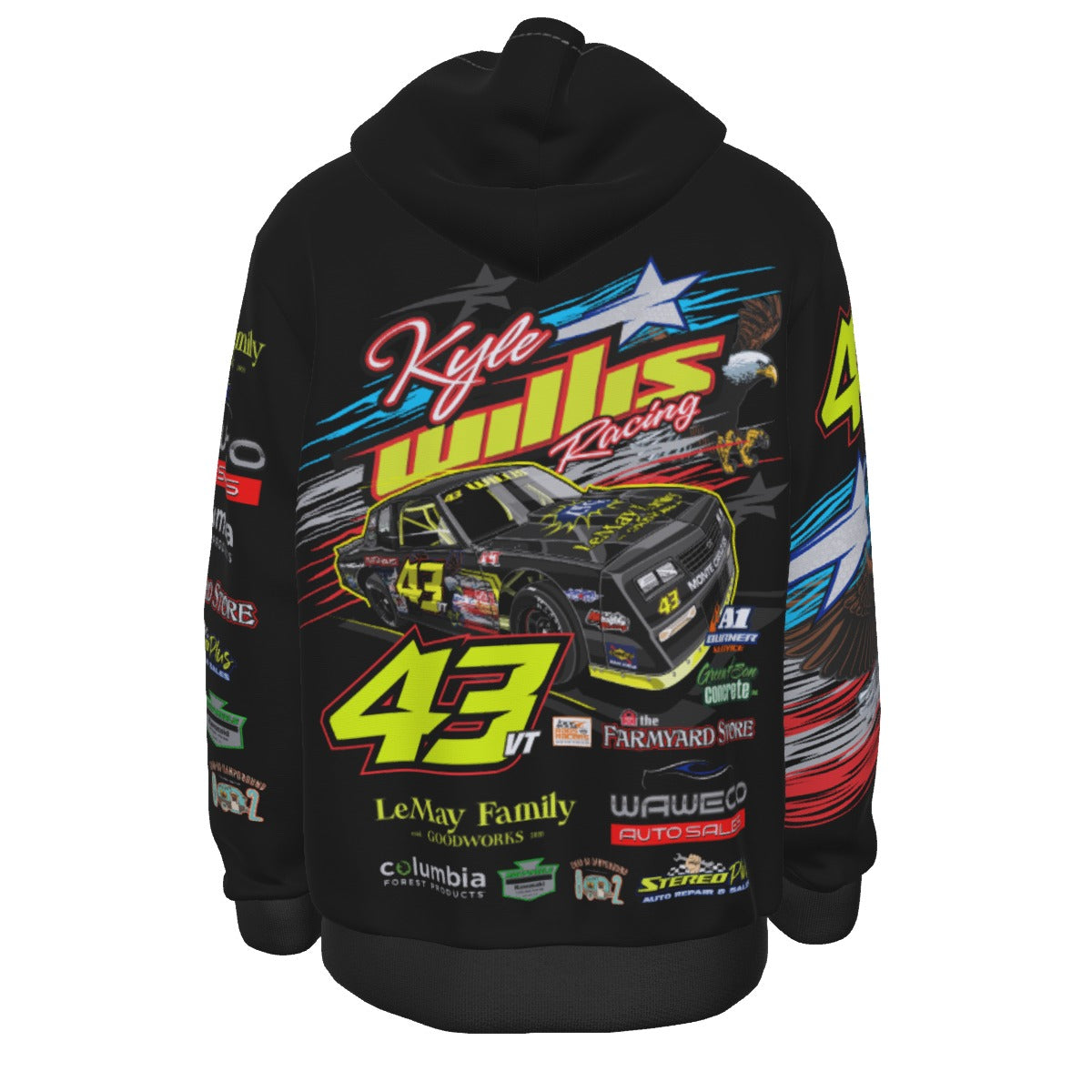 Kyle Willis All-Over Print Men's Fleece Lined Pullover Hoodie