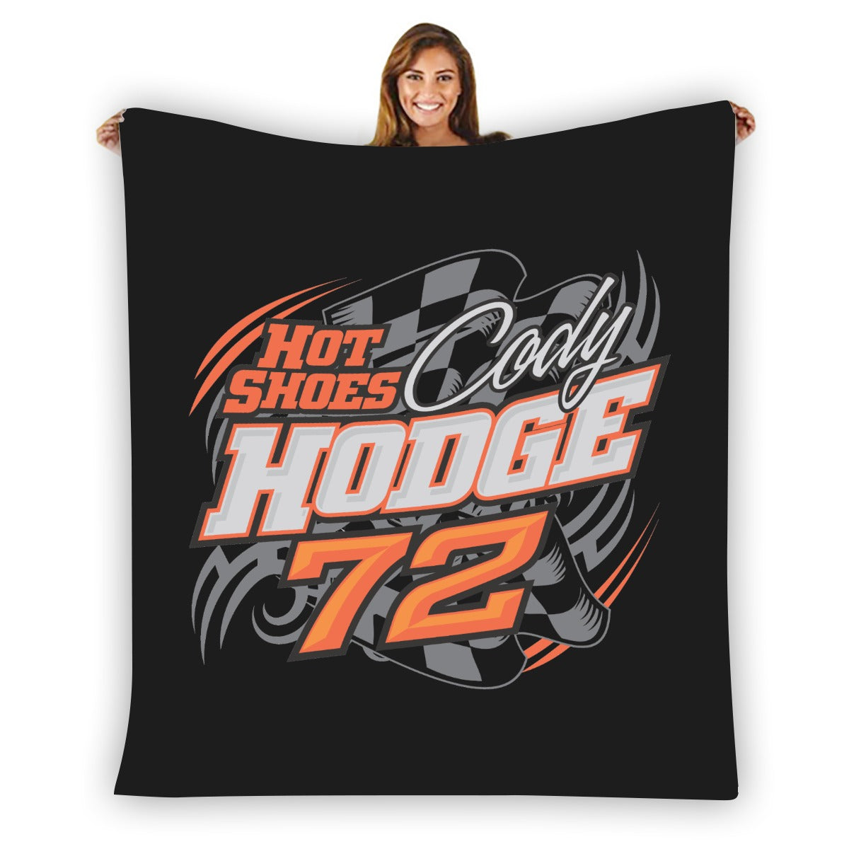 Cody Hotshoes Hodge Single-Side Printed Flannel Blanket