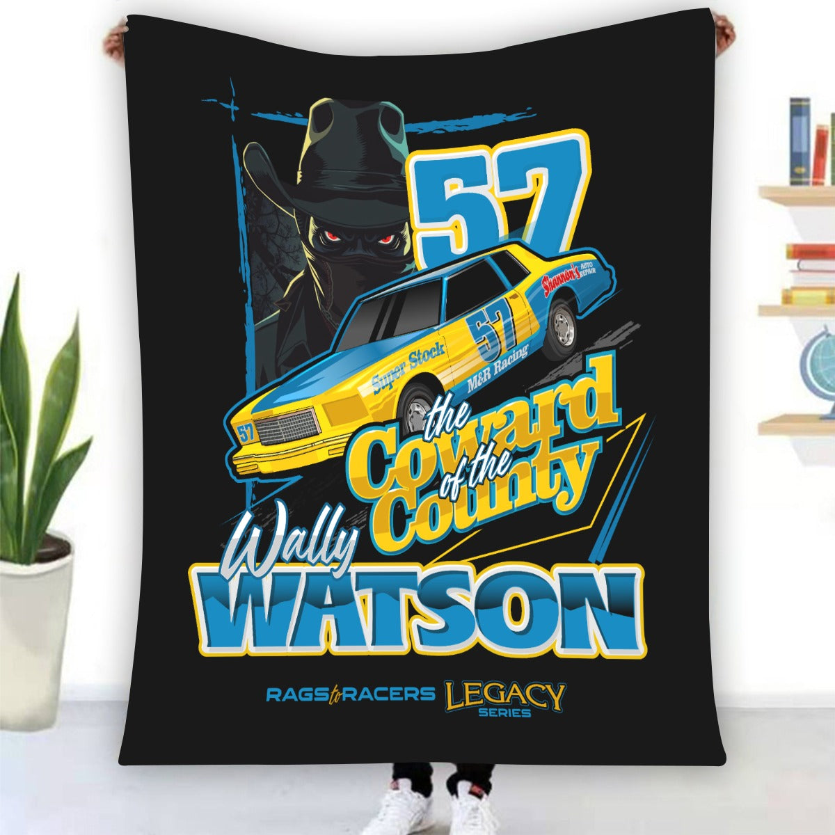 Wally Watson fleece throw