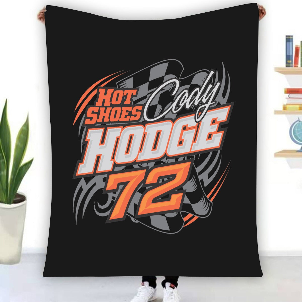 Cody Hotshoes Hodge Single-Side Printed Flannel Blanket