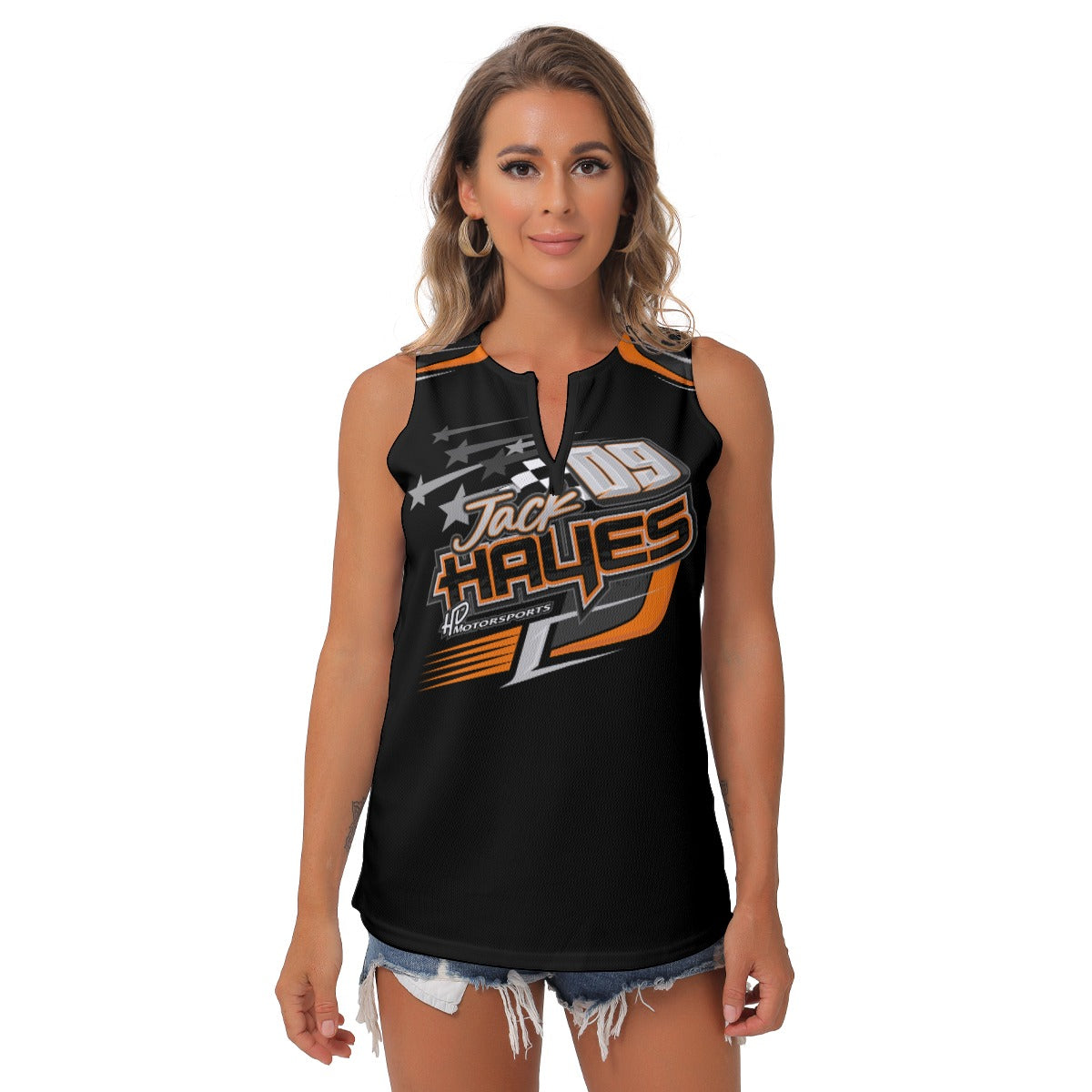 Jack Hayes Women's Sleeveless V-Neck Top