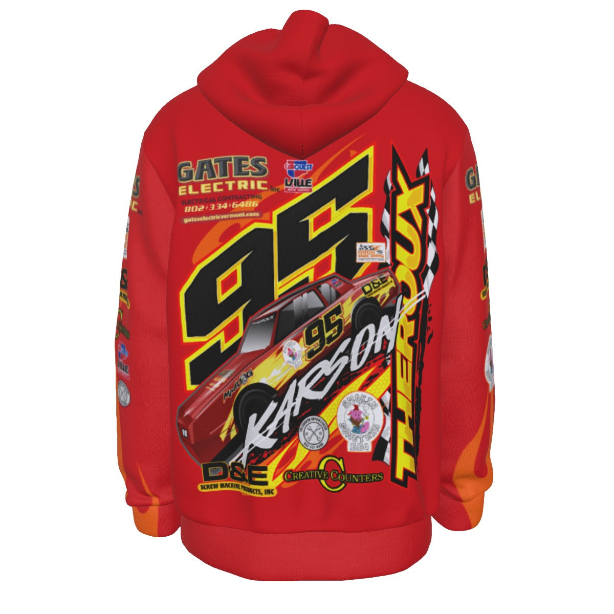 Karson Theroux All-Over Print Men's Thicken Pullover Hoodie