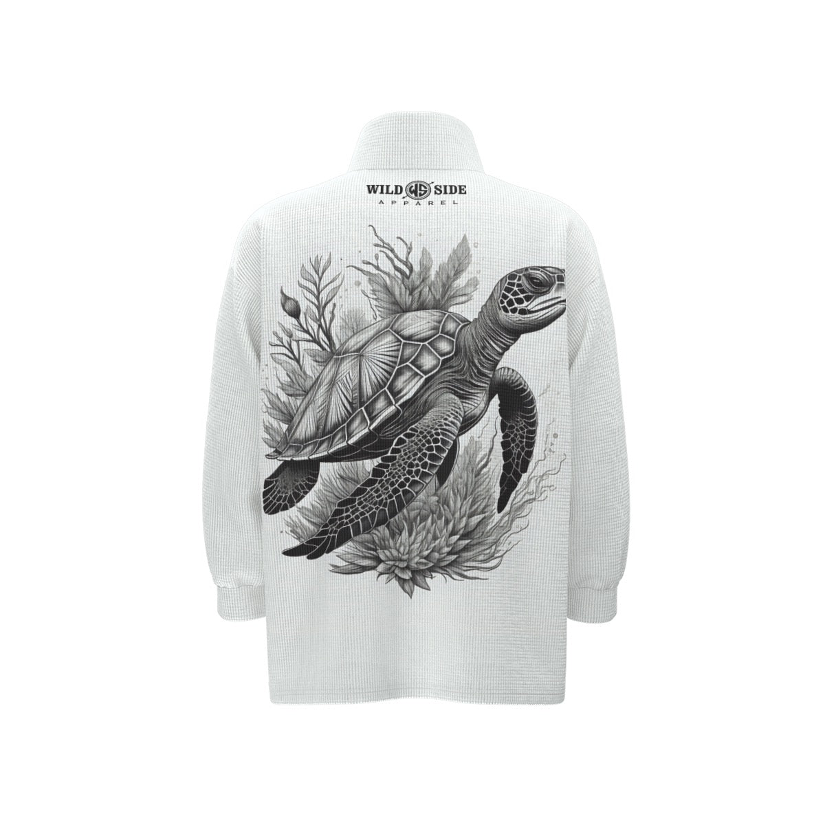 Sea Turtle Unisex Stand Collar Zipped Jacket