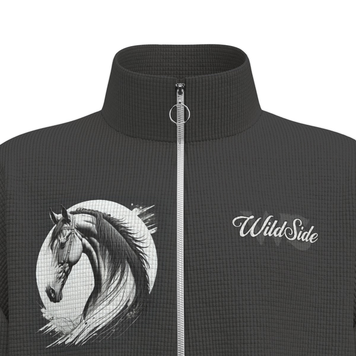 Mustang - Unisex Stand Collar Zipped Jacket