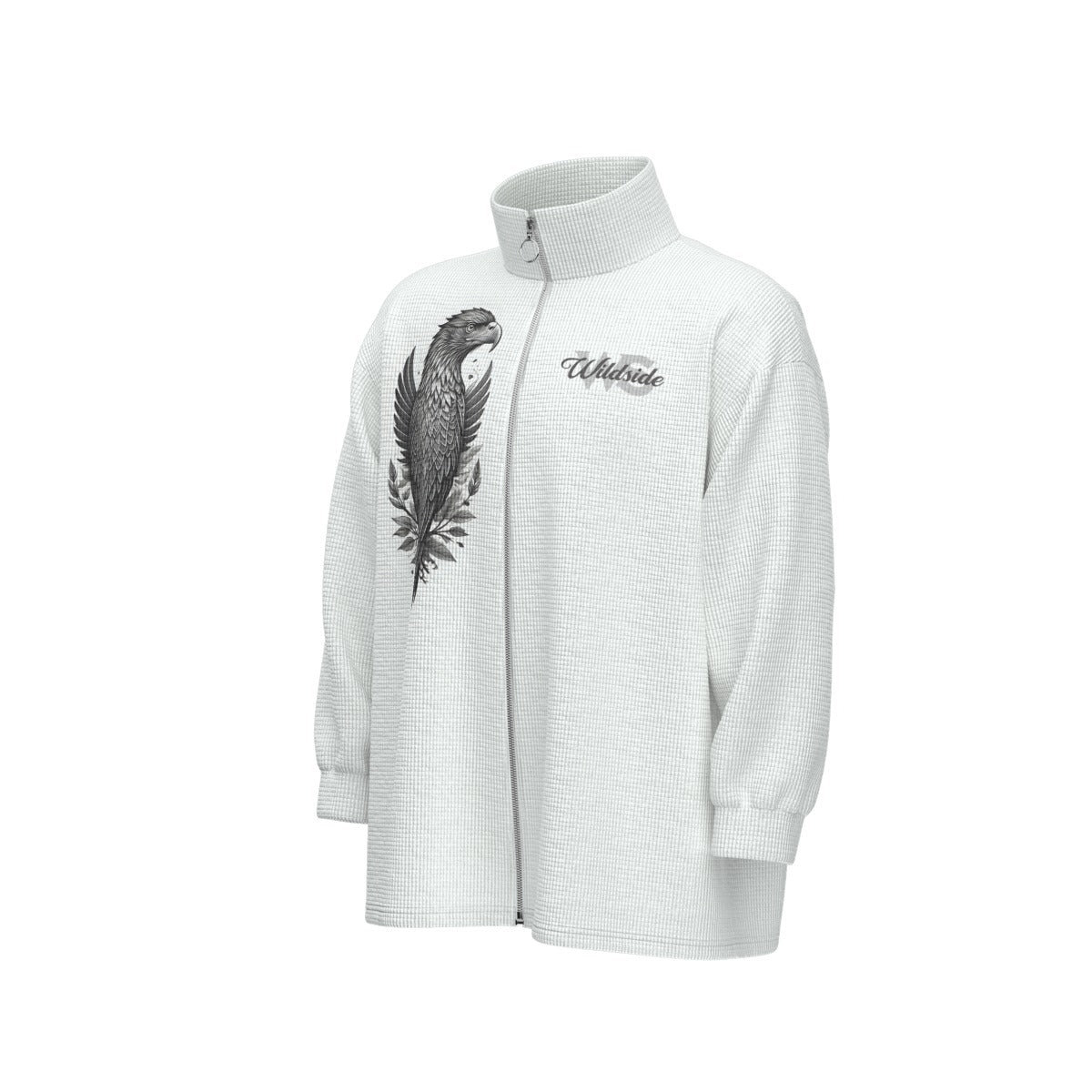 Eagle - Unisex Stand Collar Zipped Jacket