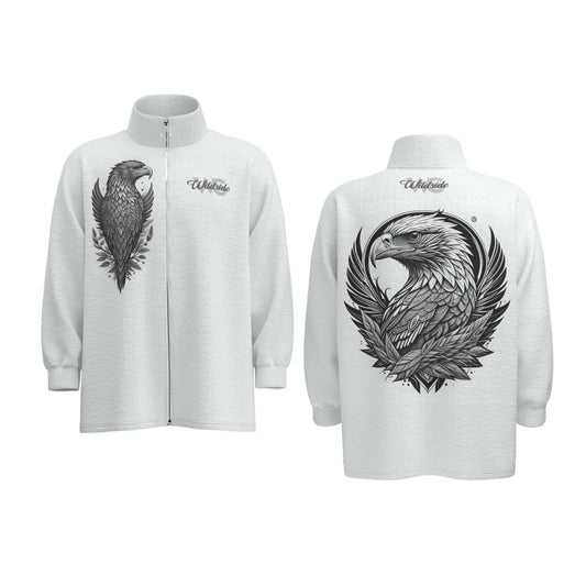 Eagle - Unisex Stand Collar Zipped Jacket
